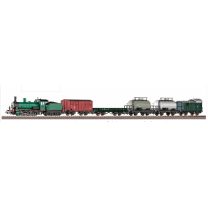 Piko HO 97942 starter set SNCB Rh 71 Steam w/5 freight cars III Roadbed A-Track