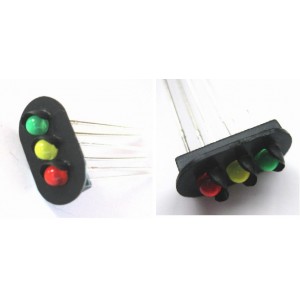 Model Railway Do It Your Self Original Type Railway Signal Mast 3 Color With Led (5Pcs) Free Shipping