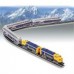 Bachmann  "N" Scale Alaska McKinley Explorer New Train Set WIth Model Power Nickel Silver Oval Of Tracks & Piko Controller 