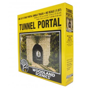 Woodland Scenics Tunnel Portal - Single track - Cut Stone