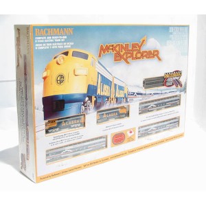 Bachmann  "N" Scale Alaska McKinley Explorer New Train Set WIth Model Power Nickel Silver Oval Of Tracks & Piko Controller 