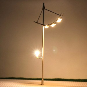 Model Railway Yard/Station/Platform/Street Light Modern Type 1 PC. 6 Volts
