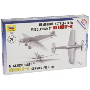 ZVEZDA Messerschmitt Bf 109 F-2 - German Fighter - (7302) - Scale 1/72 Model Kit  (Free Shipping)