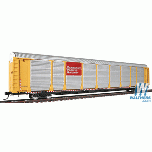 Walthers  Gold Line(TM) Bi-Level Auto Carrier Assembled -- Canadian Pacific #542265 (yellow, red logo panel) New In Box