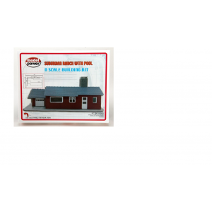 Model Power N  Suburban Ranch House with Pool Kit